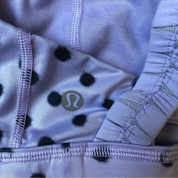Lululemon Inner Heart Bra - High Noon Dot Lilac / Black - Picture 3 of 4